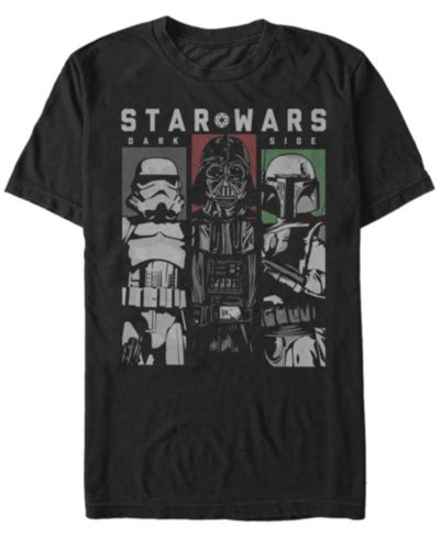 Мужская футболка Star Wars Classic Dark Side Villain Panels Short Sleeve Tee