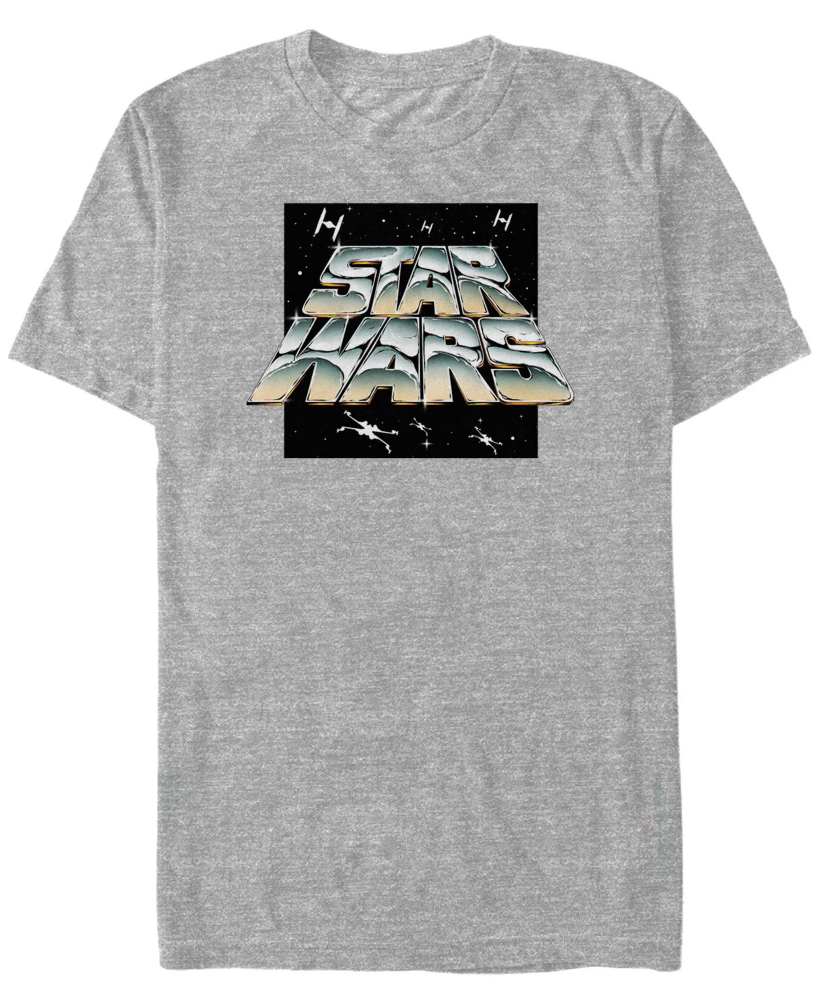 Мужская футболка Star Wars Classic Chrome Logo Short Sleeve