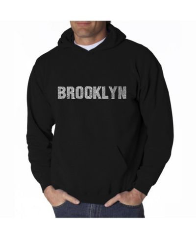 LA Pop Art Men's Word Art Hoodie - Brooklyn Neighborhoods