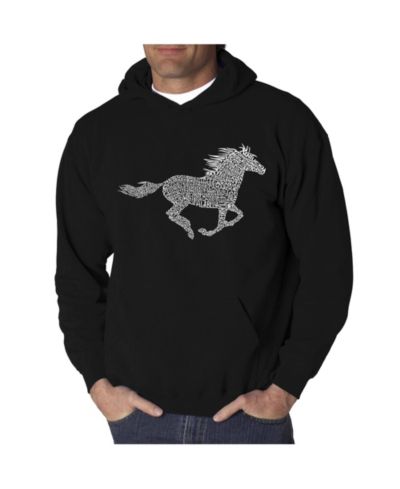 Мужской худи LA Pop Art Word Art - Mustang