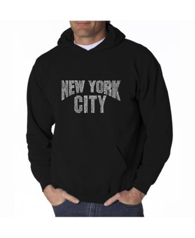 LA Pop Art Мужское худи Word Art - New York City Neighborhoods