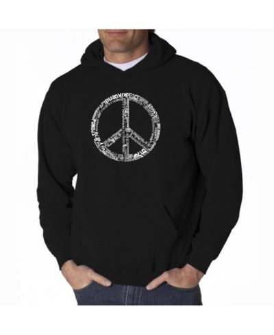 Худи LA Pop Art Men's Word Art с символом мира на 77 языках