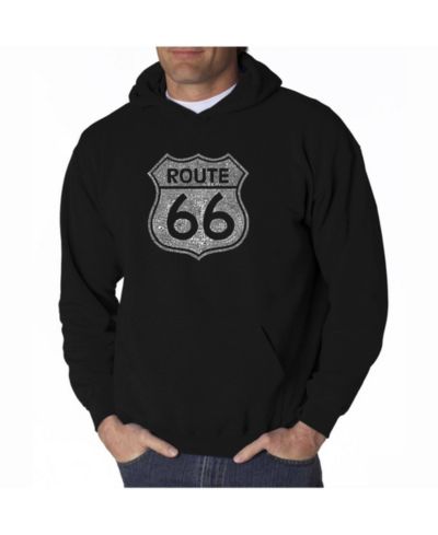 Мужское худи LA Pop Art Word Art - Route 66