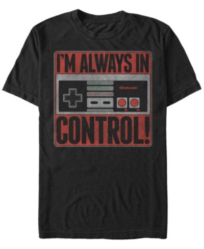 Мужская футболка Nintendo Men's NES Controller I'M Always In Control с коротким рукавом