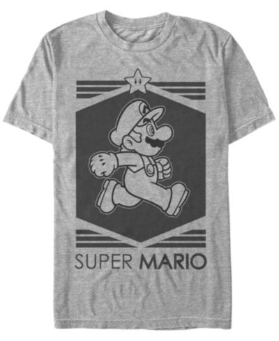 Nintendo Мужская футболка Super Mario Star, короткий рукав