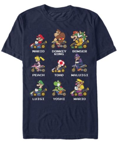 Nintendo Men's Mario Kart Character Choice Short Sleeve T-Shirt
