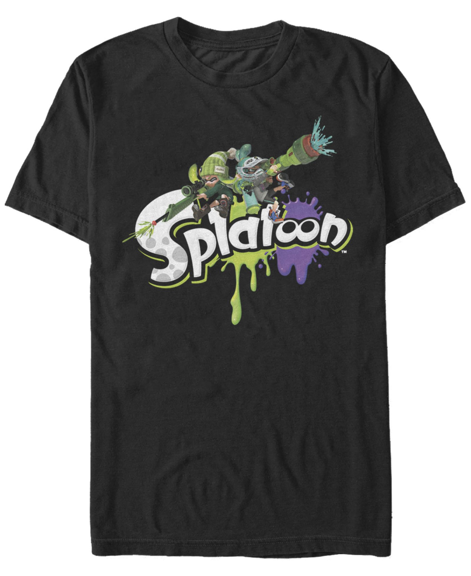 Мужская футболка Nintendo Splatoon Paint Logo Short Sleeve