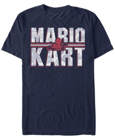Мужская футболка Nintendo Mario Kart с логотипом Shadowed Logo и коротким рукавом