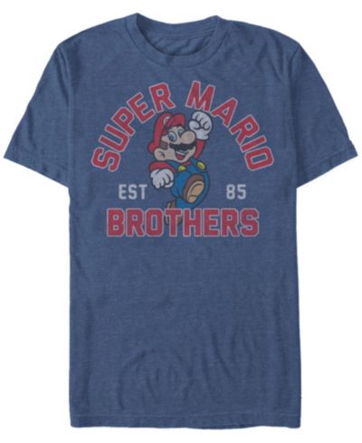 Nintendo Мужская футболка Super Mario Brothers Established 1985 с коротким рукавом