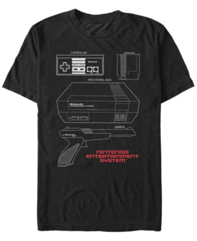 Мужская футболка Fifth Sun Nintendo NES Console Accessories Short Sleeve