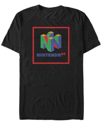 Мужская футболка Nintendo 64 Cube Classic Logo Short Sleeve
