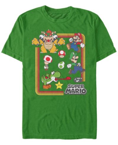 Мужская футболка Nintendo Super Mario Retro Group Playing Short Sleeve