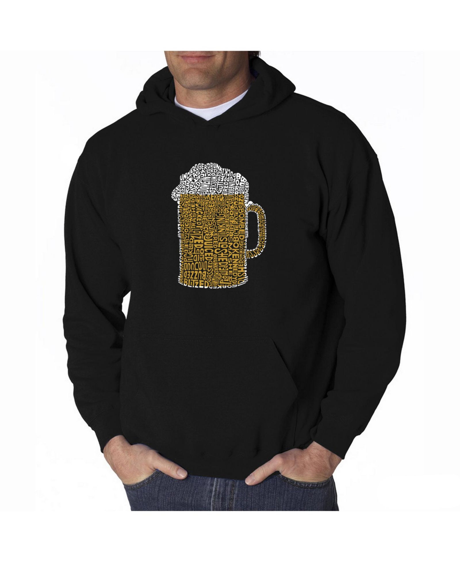 Худи LA Pop Art Men's Word Art Slang Terms For Being Wasted
