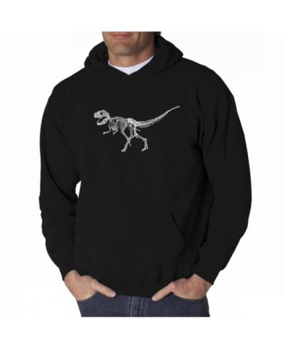 Мужской худи LA Pop Art Word Art Dinosaur T-Rex Skeleton