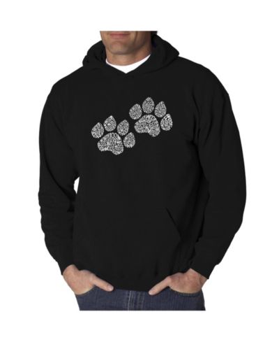 Мужское худи LA Pop Art Word Art - Woof Paw Prints