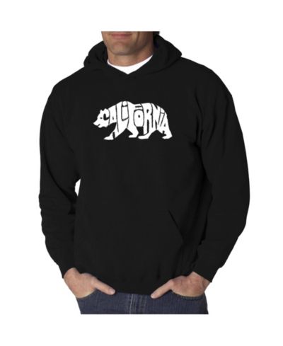 Мужское худи с капюшоном LA Pop Art Word Art - California Bear