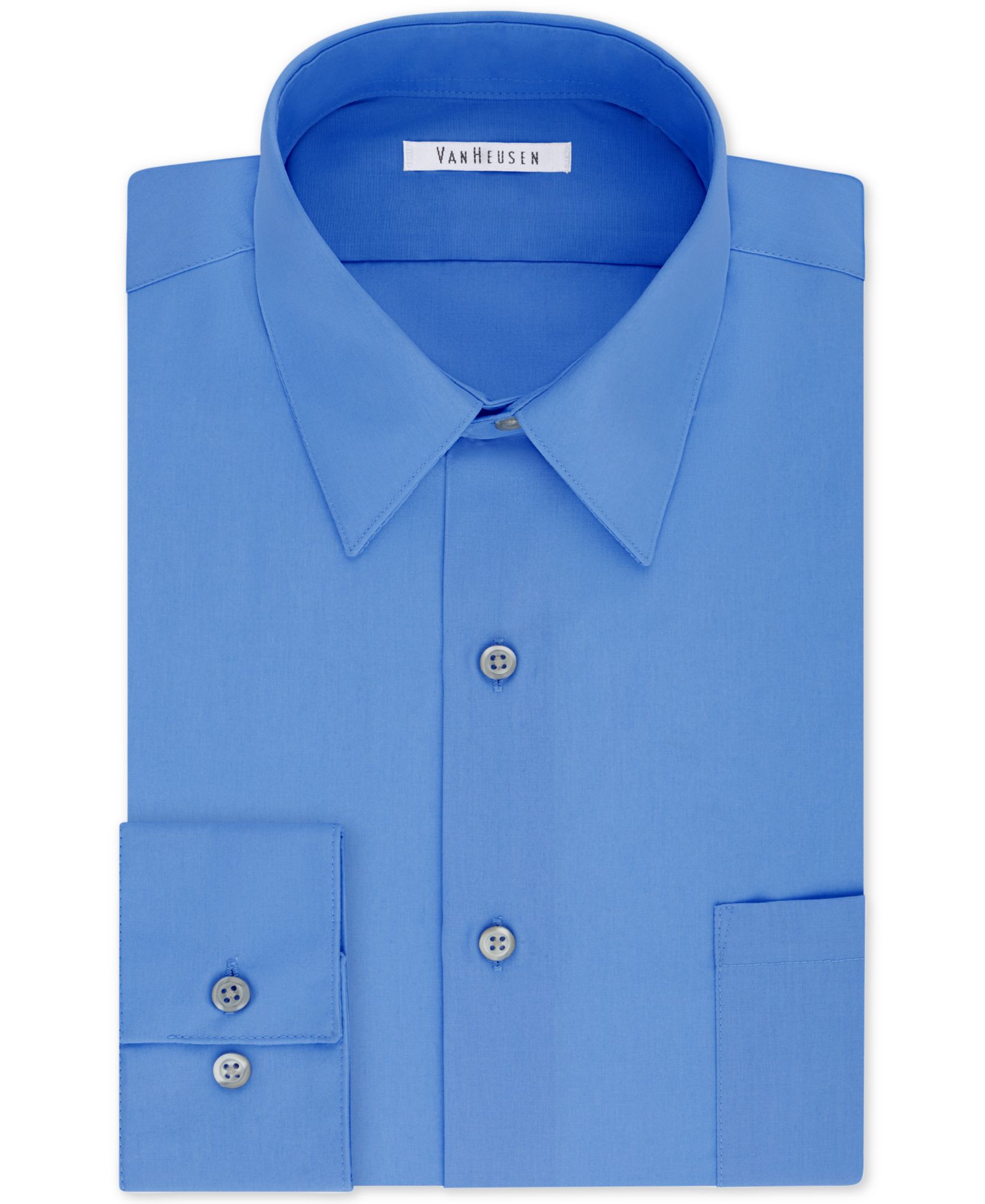 Мужская рубашка Van Heusen Bigger Fit Wrinkle Free Poplin Solid