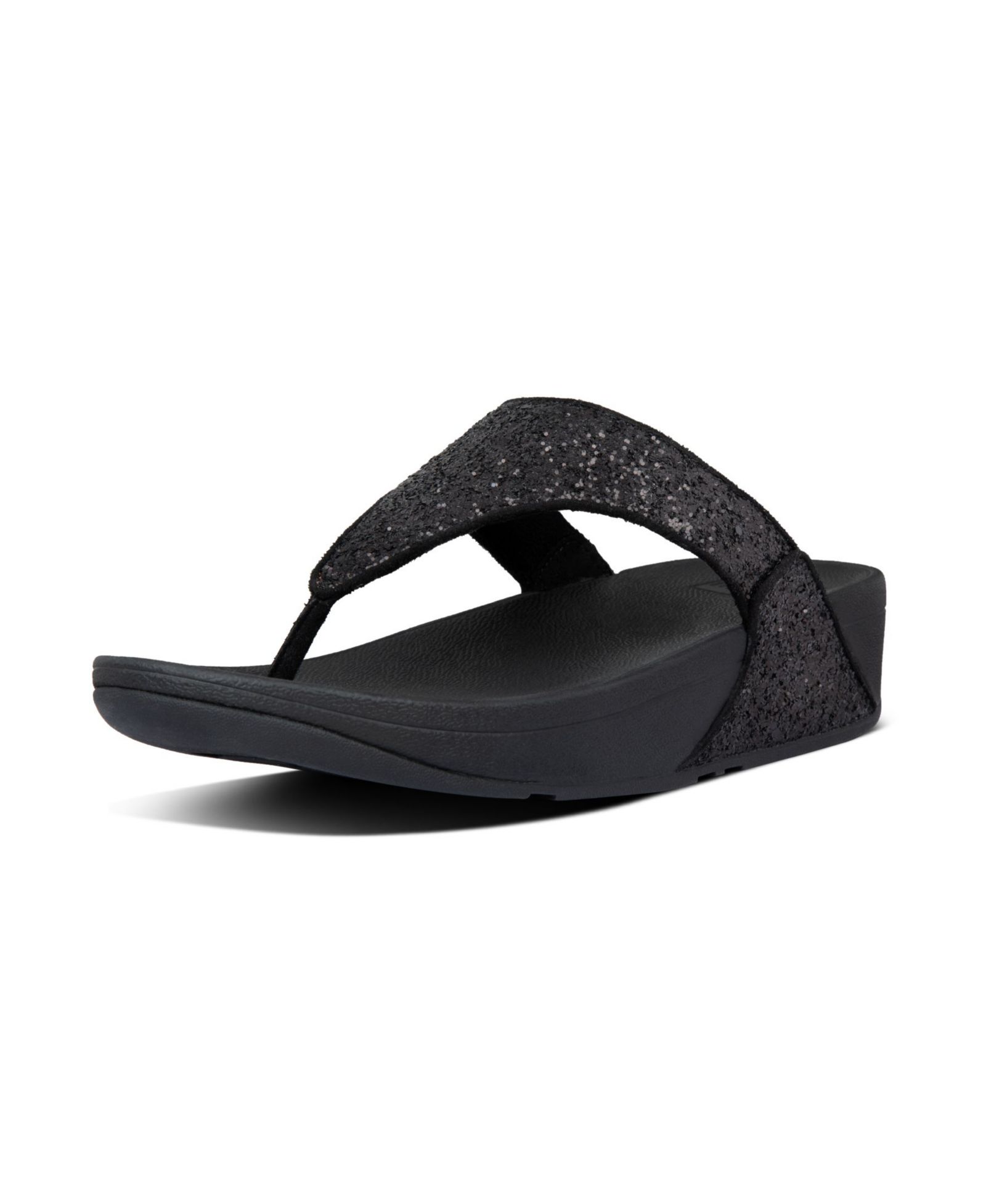 FitFlop Women's Lulu Glitter Toe-Thongs Sandal