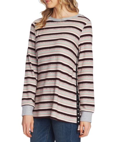 Vince Camuto Свитер в полоску Crewneck