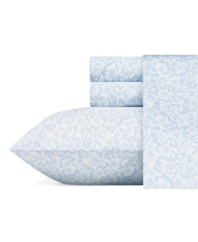 Комплект постельного белья Laura Ashley 300 Thread Count Cotton Sateen 4-Pc. Sheet Set, King