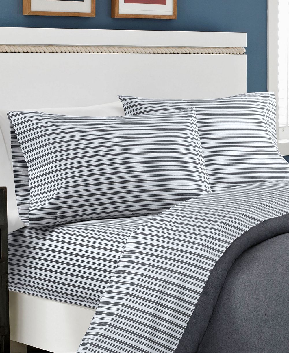 Nautica Coleridge Stripe Cotton Percale Комплект из 4 простыней, Full