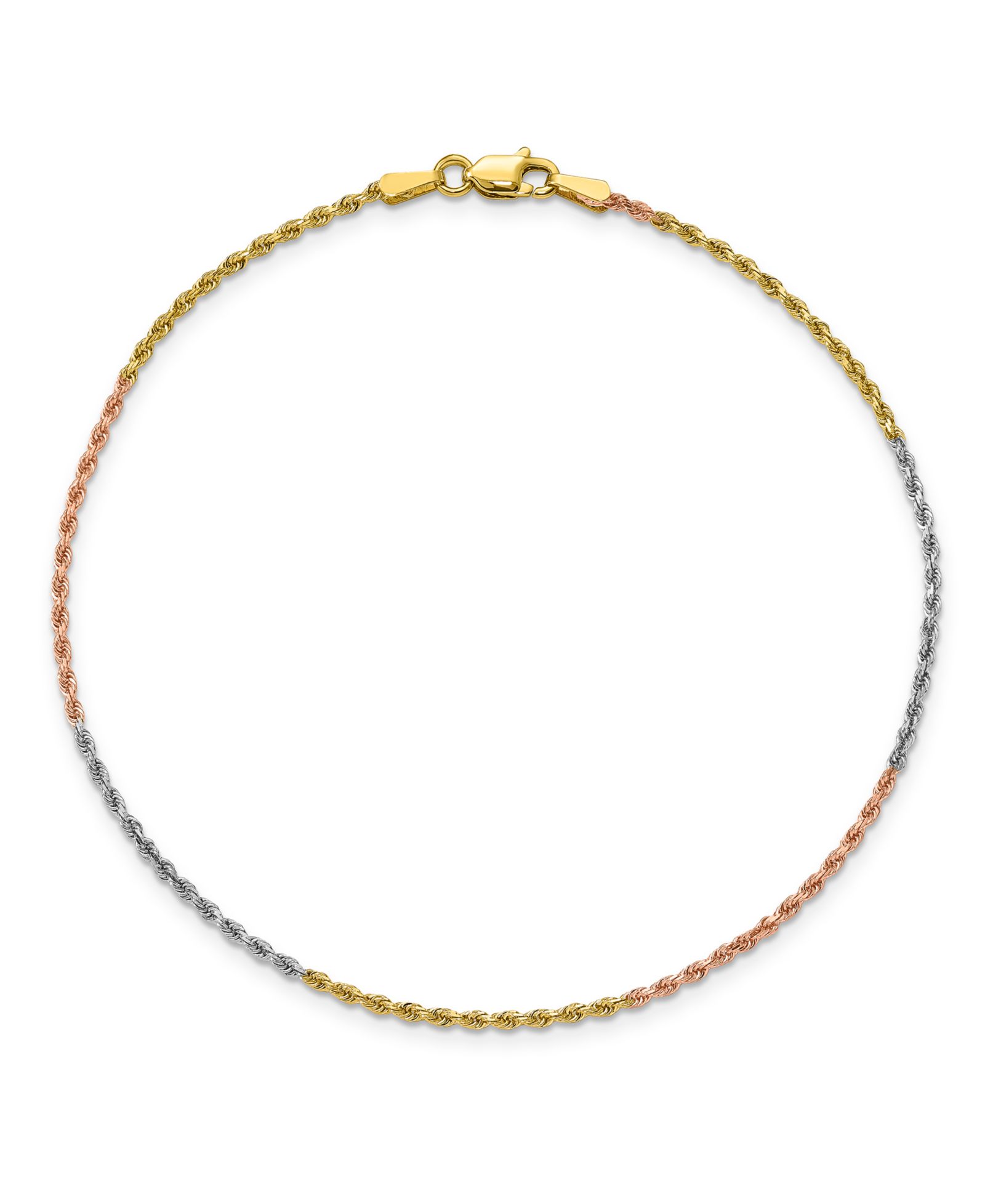 Браслет-анклет Rope Chain из золота 14k
