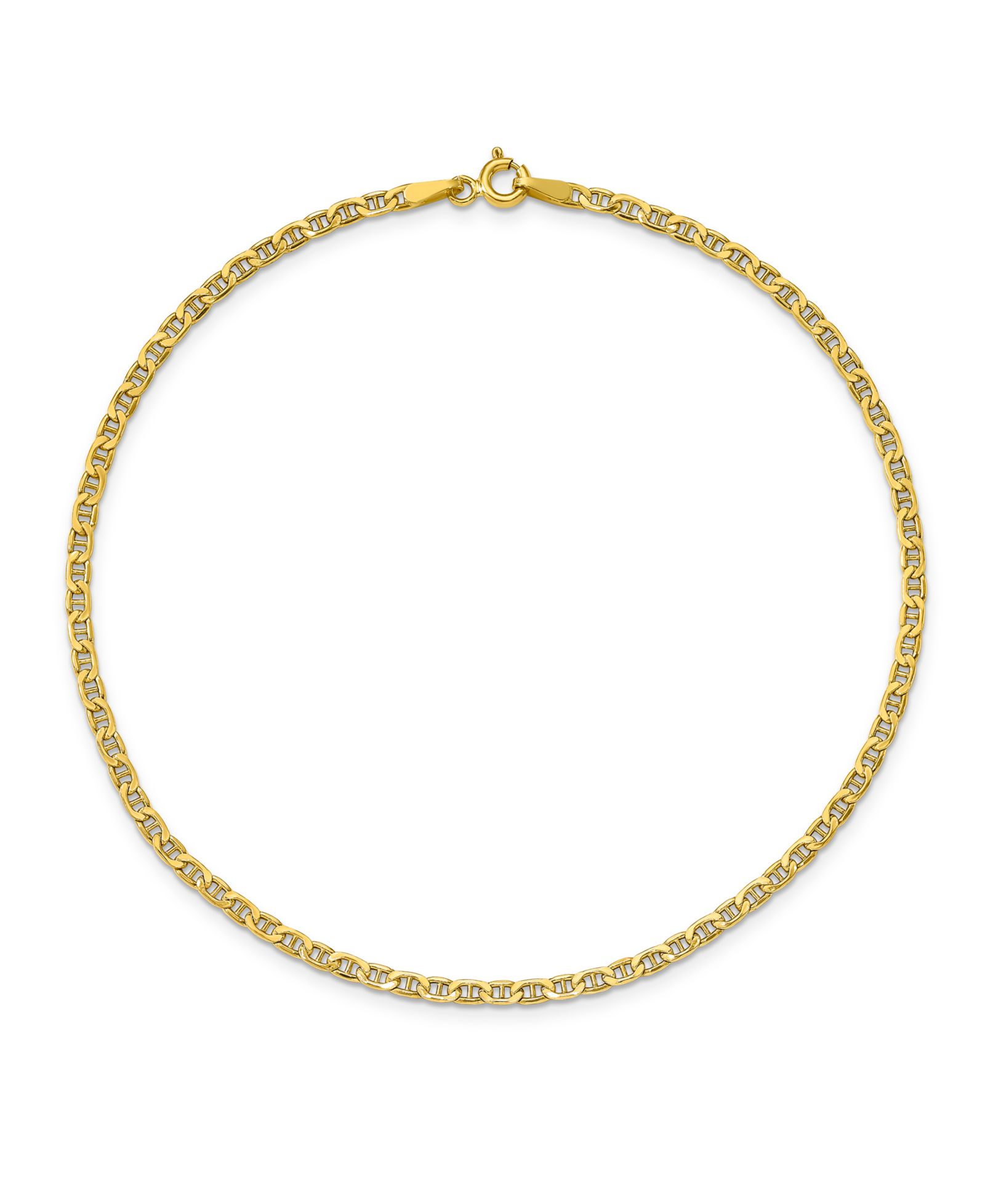 Браслет-анклет Anchor Chain в 14k Yellow Gold