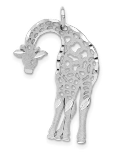 Подвеска Giraffe Charm 14k White Gold