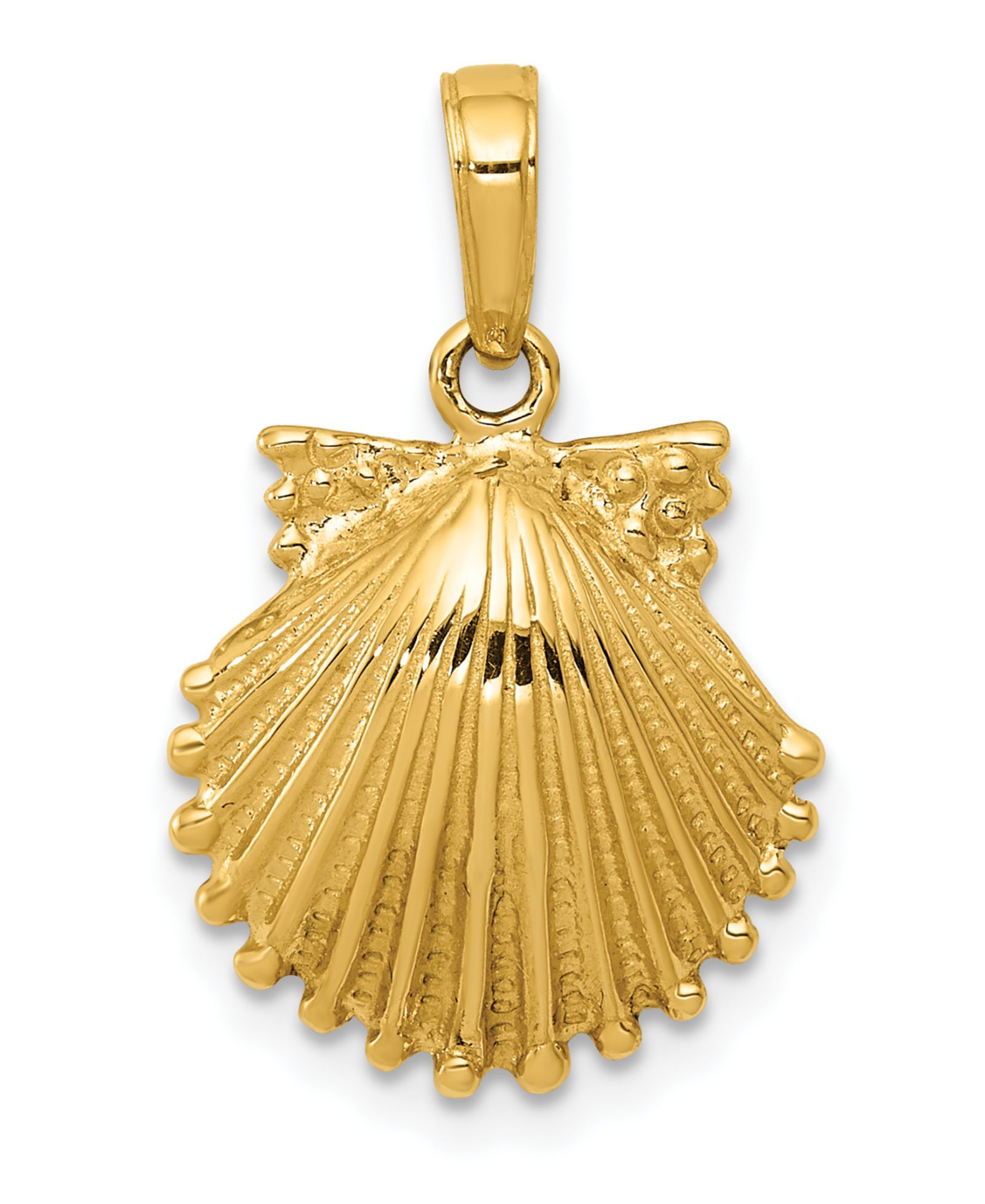 Подвеска Scallop Shell в 14k Yellow Gold