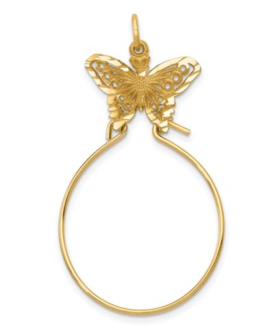 Подвеска-шарм Butterfly Holder в 14k Yellow Gold
