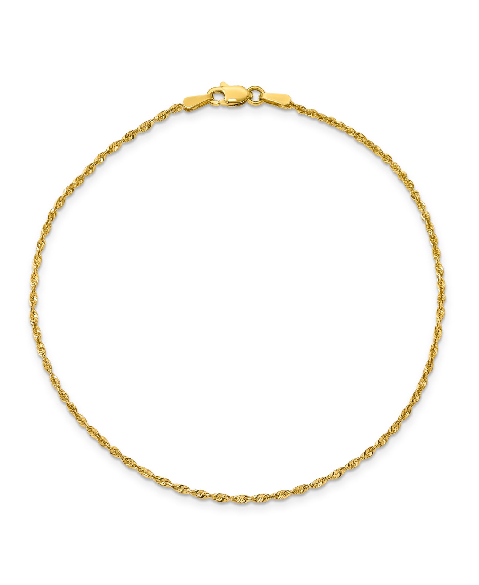 Macy's браслет на ногу цепочка, 14k Yellow Gold