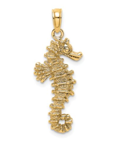 Подвеска Sea Horse 14k Yellow Gold
