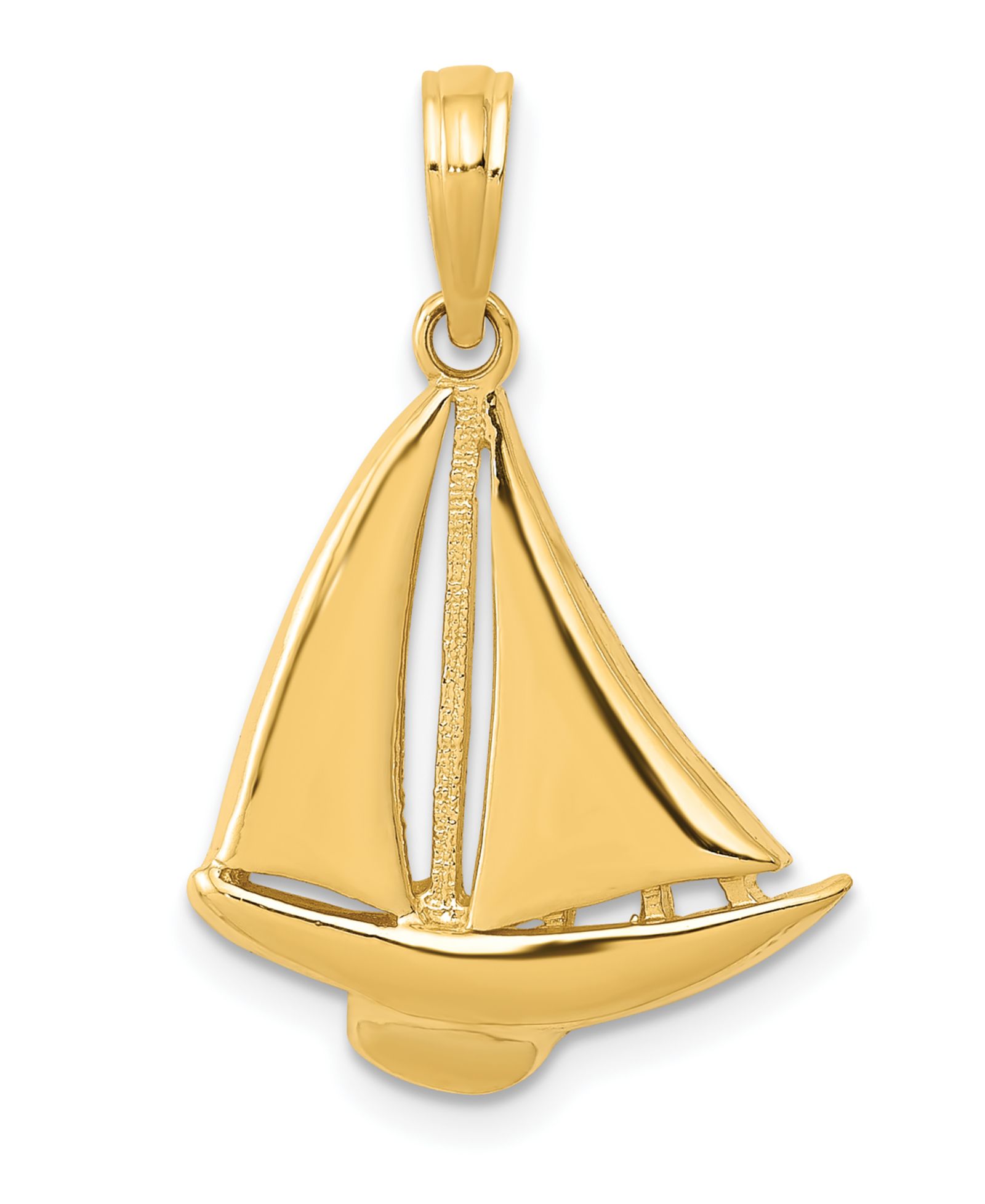 Подвеска Sailboat 14k Yellow Gold