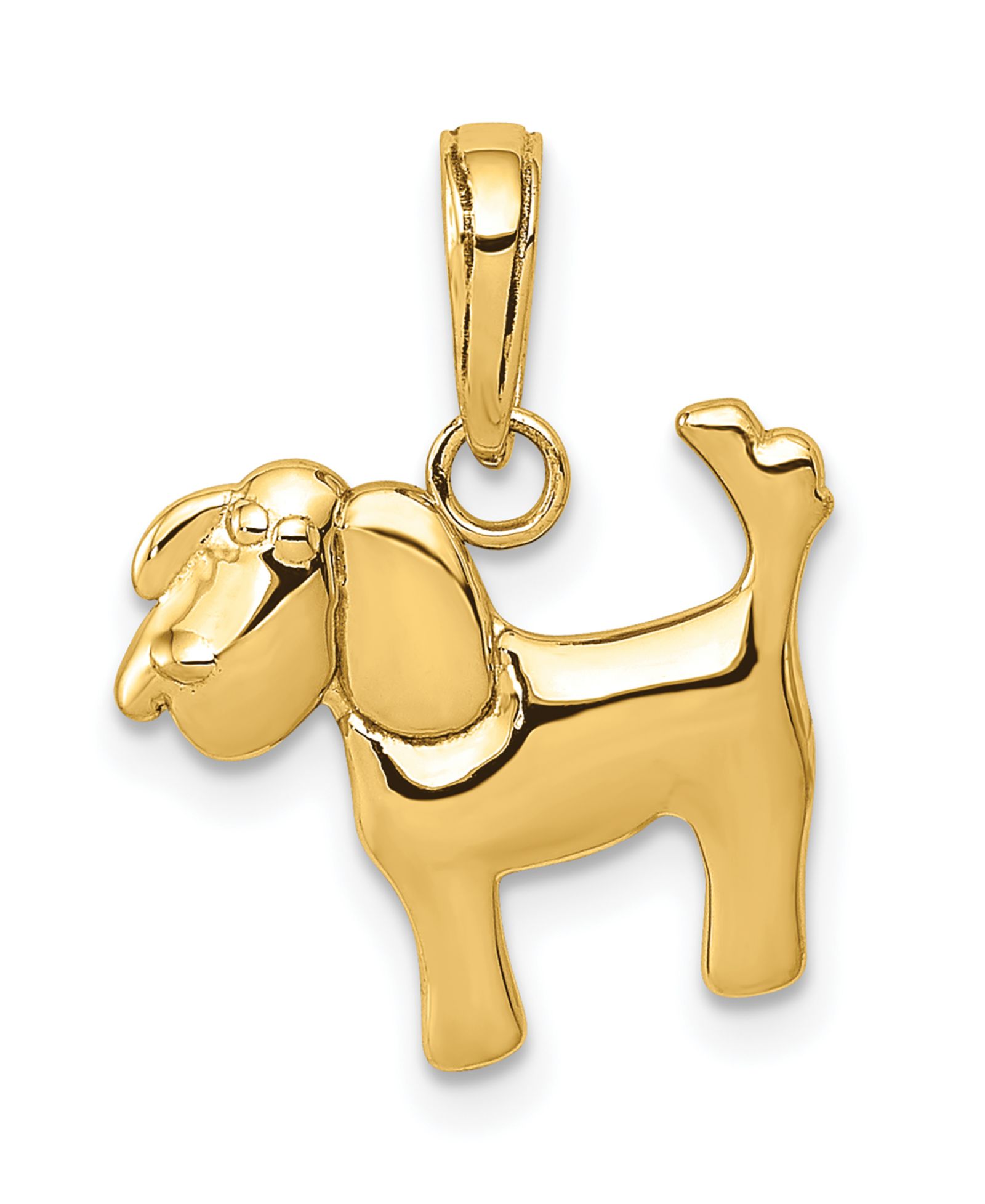Macy's кулон Polished Dog 14k Yellow Gold
