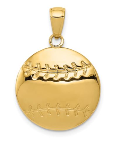 Подвеска Baseball Charm из золота 14k Yellow Gold