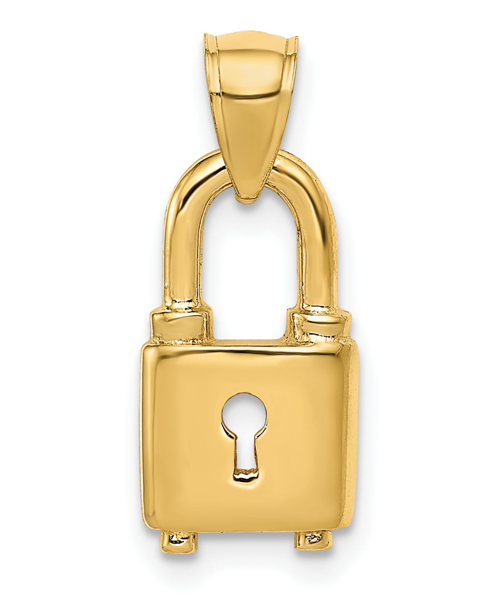 Подвеска Lock в 14k Yellow Gold
