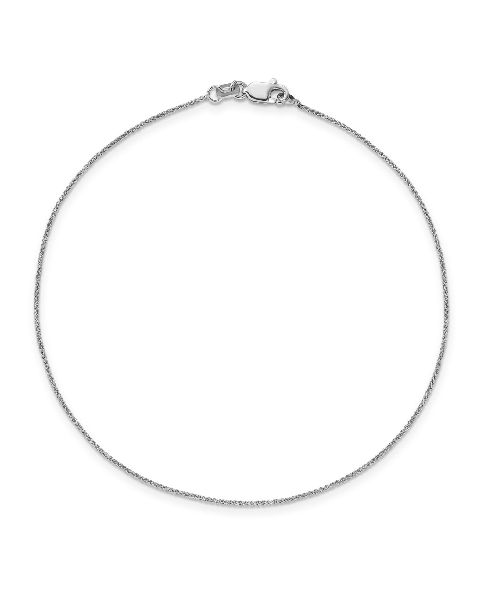 Браслет-анклет Spiga из белого золота 14k