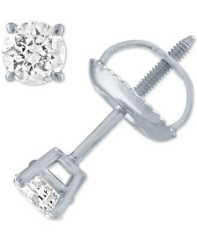 Diamond Stud Earrings (1/3 ct. t.w.) in 14k White Gold or Yellow Gold