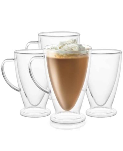 Набор кружек JoyJolt Declan Irish Coffee с двойными стенками, 4 шт.