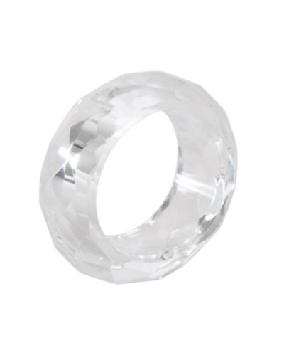 Saro Lifestyle Crystal Napkin Ring, Set of 4