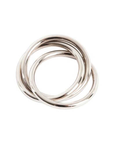 Saro Lifestyle Набор из 4 колец для салфеток Three Ring Design Napkin Ring