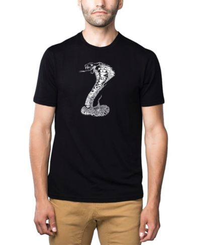 LA Pop Art Мужская футболка с принтом Cobra Types of Snakes