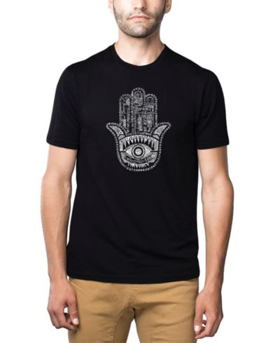 Мужская футболка LA Pop Art Cotton/Poly Blend Word Art - Hamsa