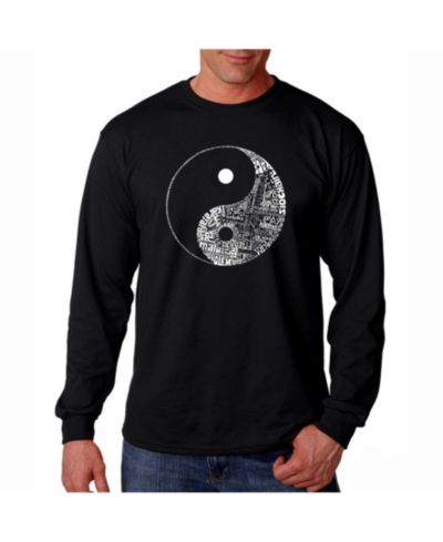 Мужская футболка LA Pop Art с принтом Yin Yang, Long Sleeve
