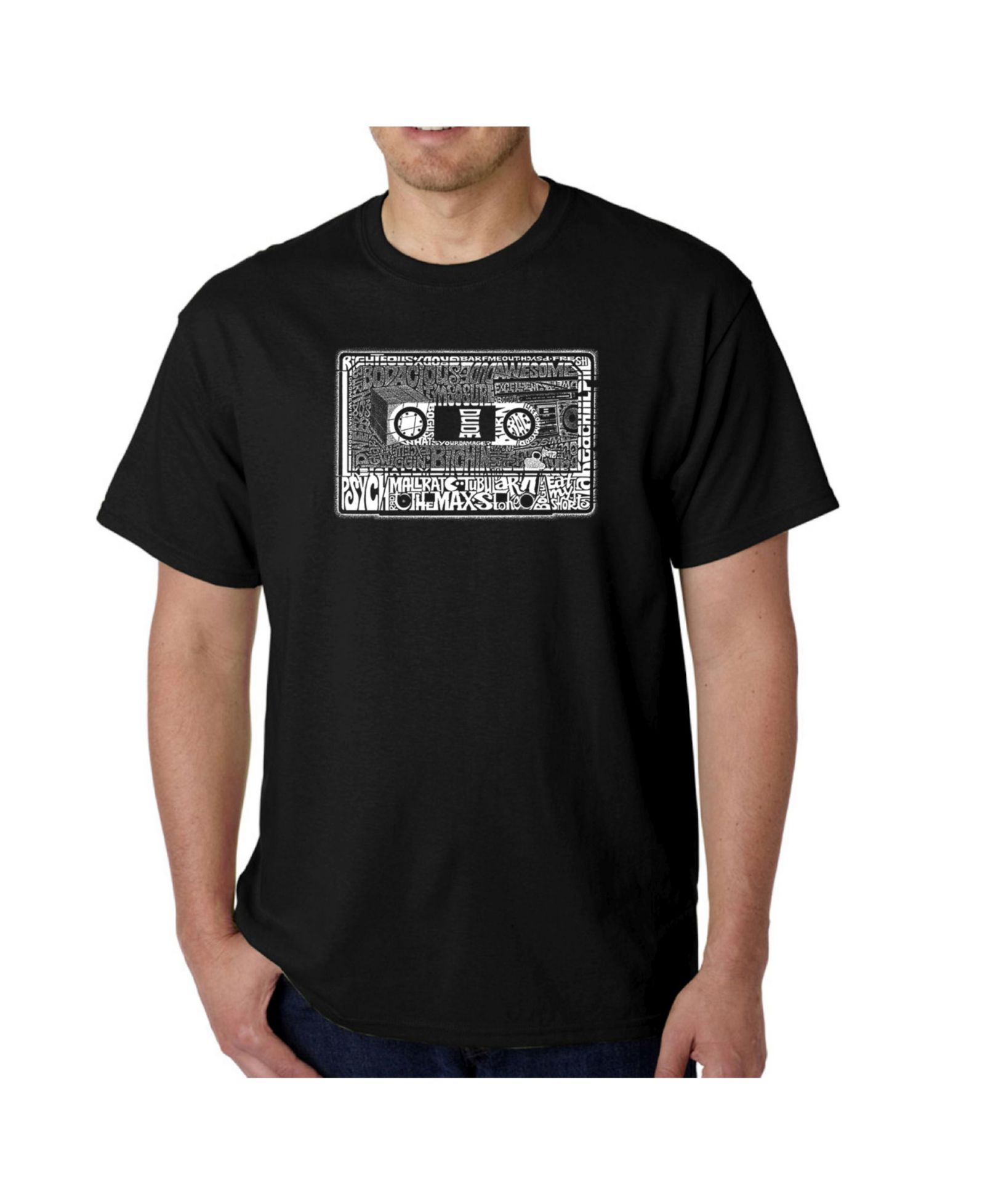 LA Pop Art Men's Word Art T-Shirt - The 80's