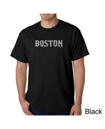 Мужская футболка LA Pop Art Word Art Boston Neighborhoods