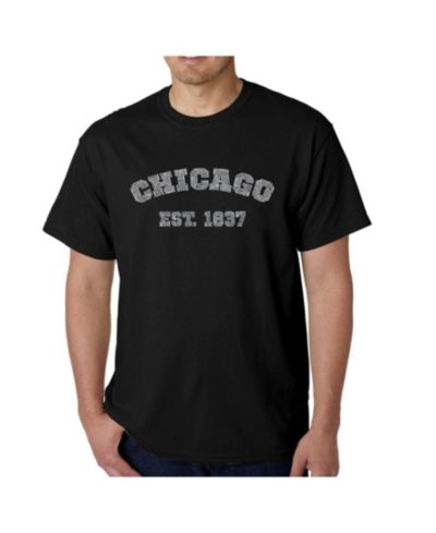 LA Pop Art Men's Word Art T-Shirt - Chicago 1837