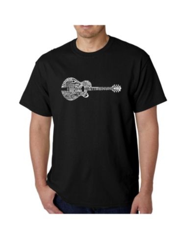 LA Pop Art Men's Word Art T-Shirt - Country Guitar