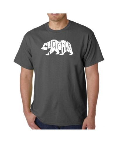 LA Pop Art Men's Word Art T-Shirt - California Bear
