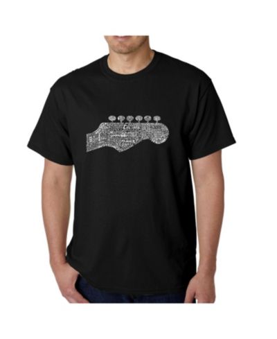 LA Pop Art Мужской Word Art T-Shirt - Guitar Head